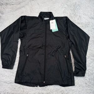 Page & Tuttle Jacket Womens S Black Free Swing Windbreaker Waterproof Pocket New